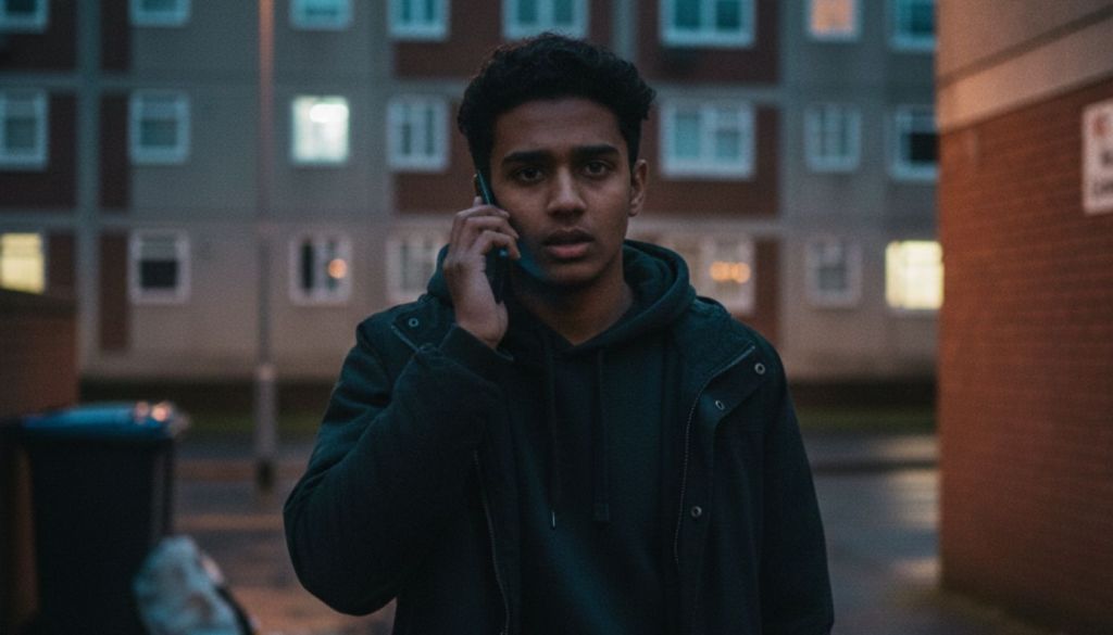 A man talking on a phone